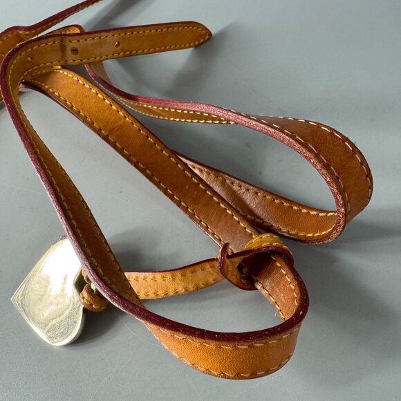 Dooney & Bourke Tan Leather Double Straps with Hanging Heart-shaped Charm - Picture 10 of 12